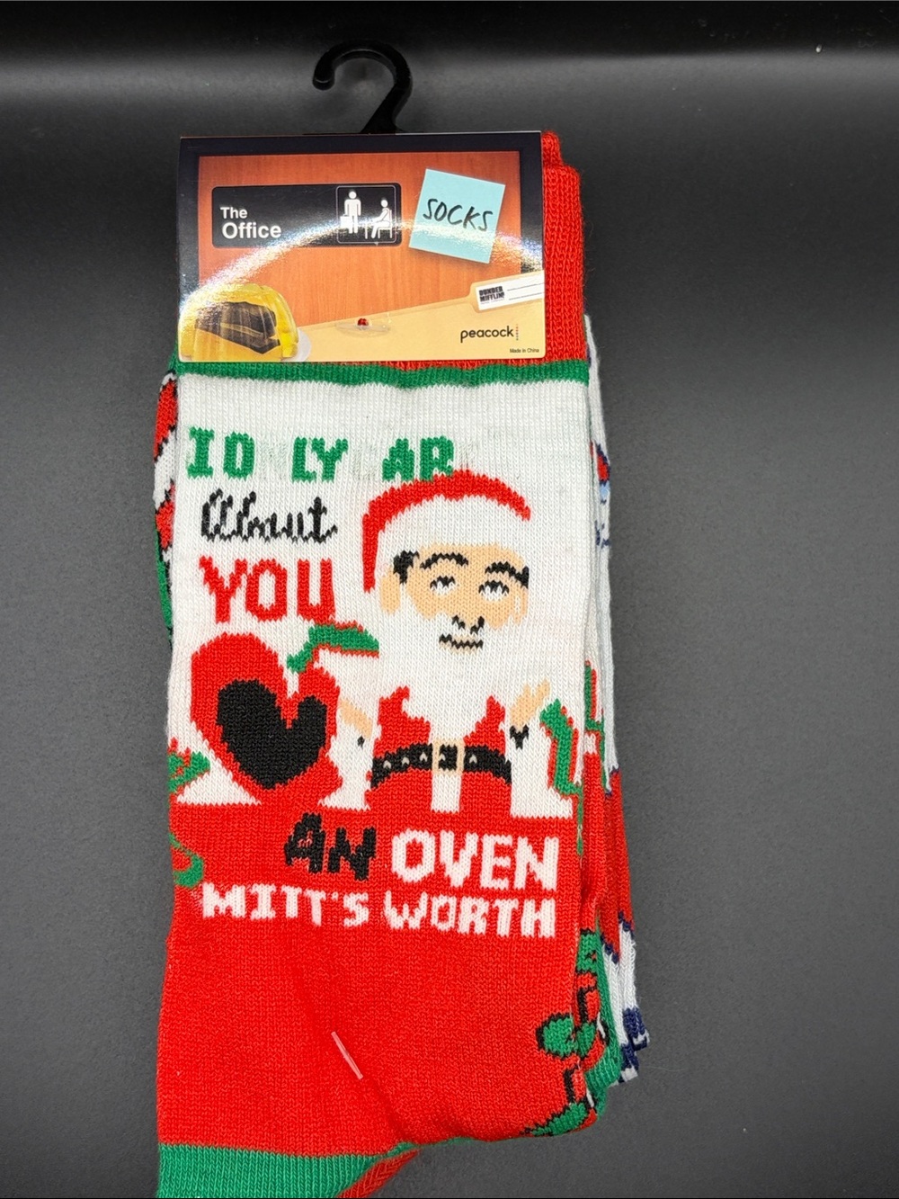 The Office Holiday Novelty Socks 2 pair